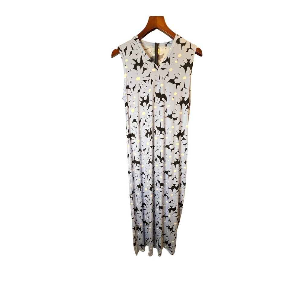 Real Essentials Womens Floral Sleeveless Maxi Dress Size S